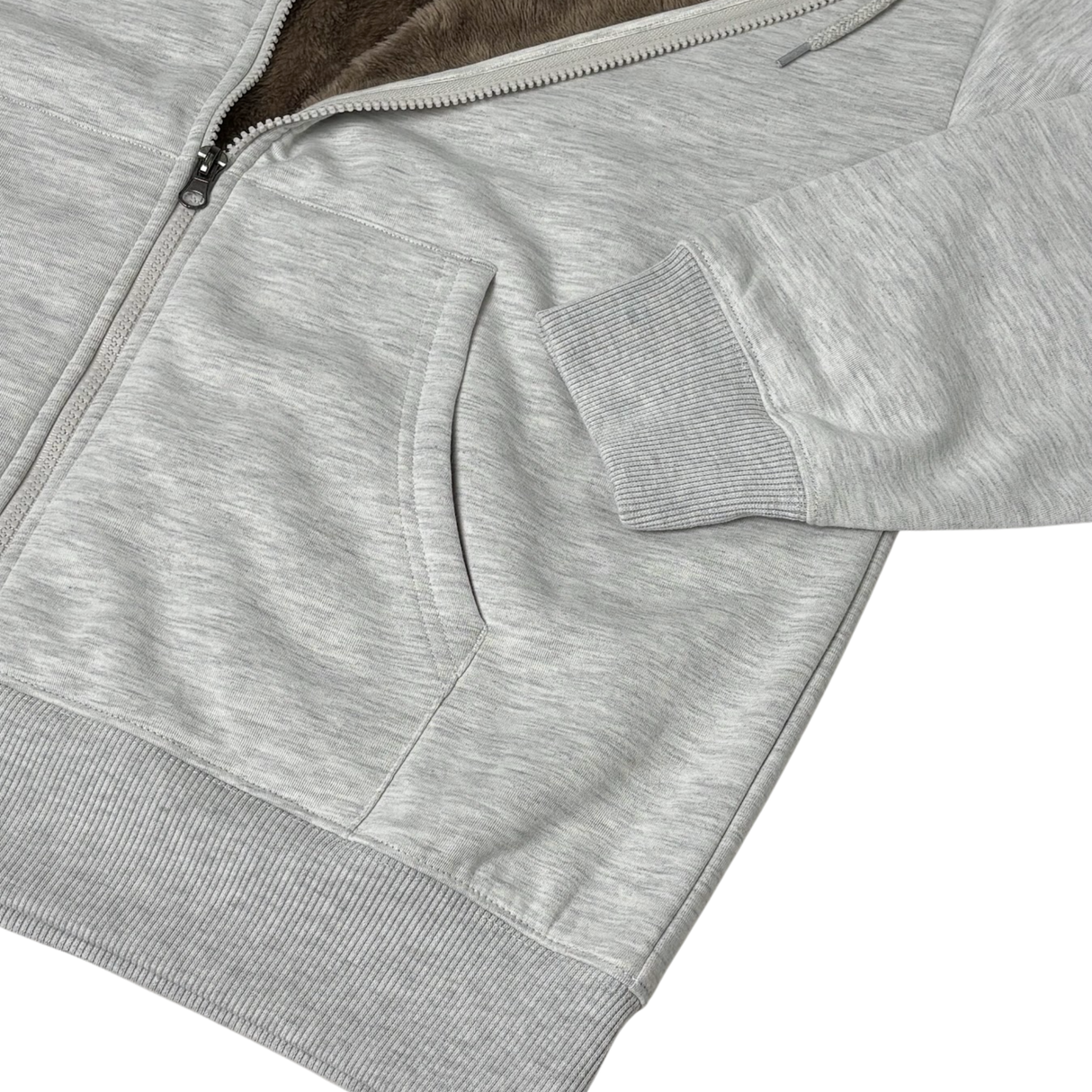 裏ボアジップパーカー