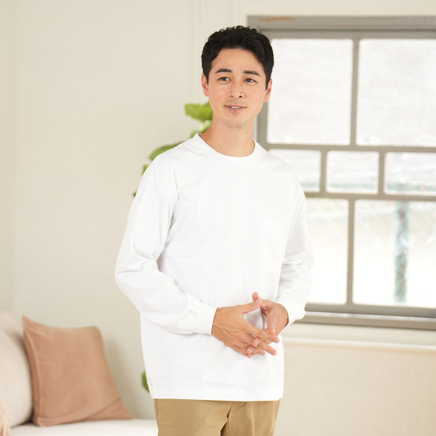 綿100%BIG Tシャツ(長袖)