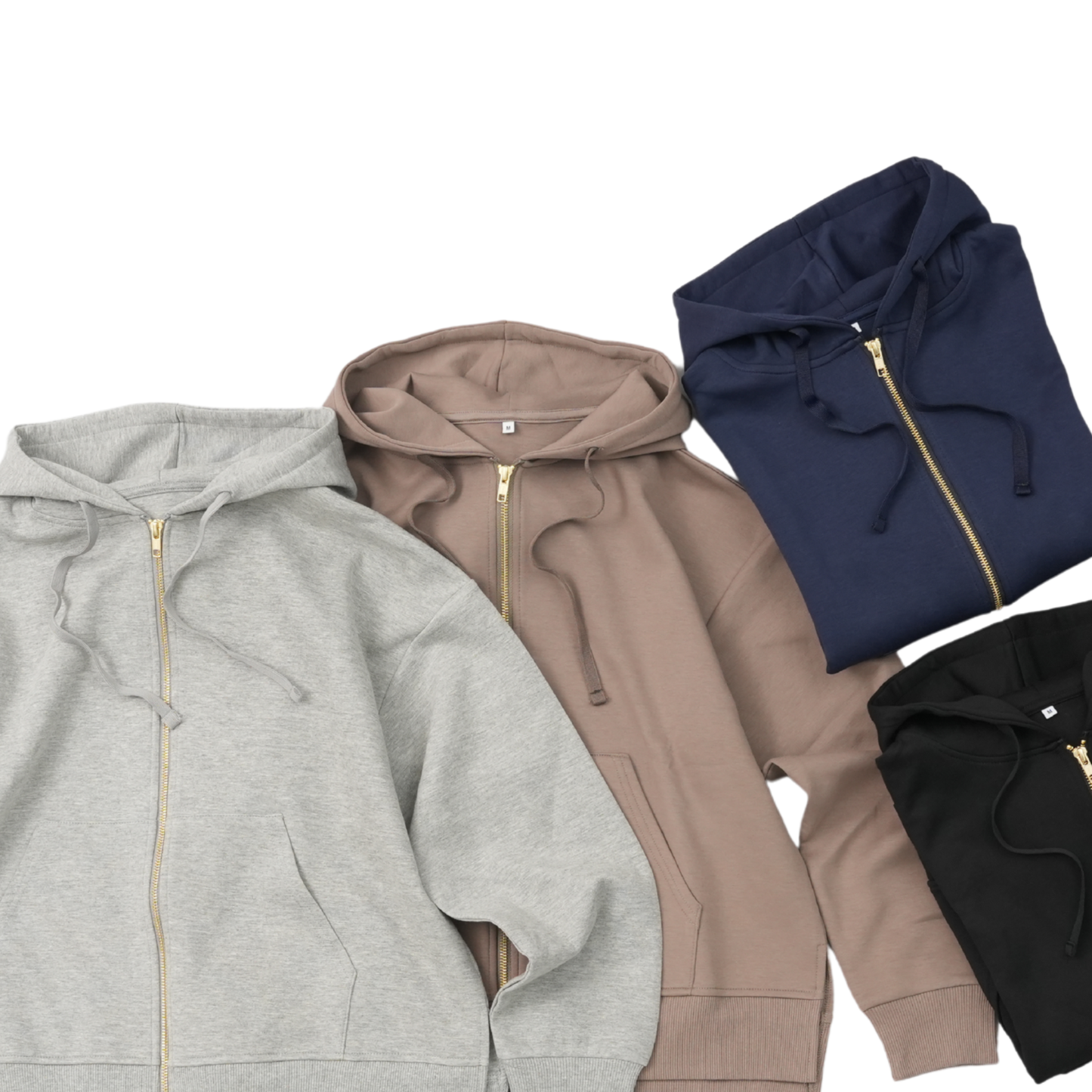 【AIRY】ストレッチ スウェット ジップパーカー