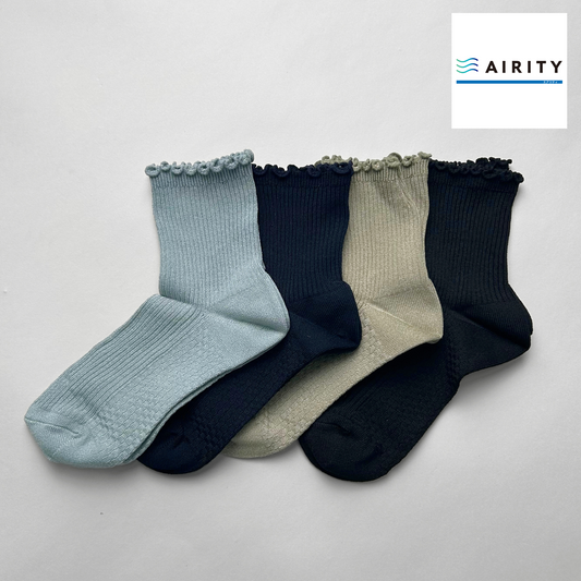 AIRITYソックスメロウクルー(鹿の子)