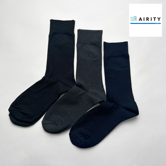 AIRITYソックスクルー(鹿の子)