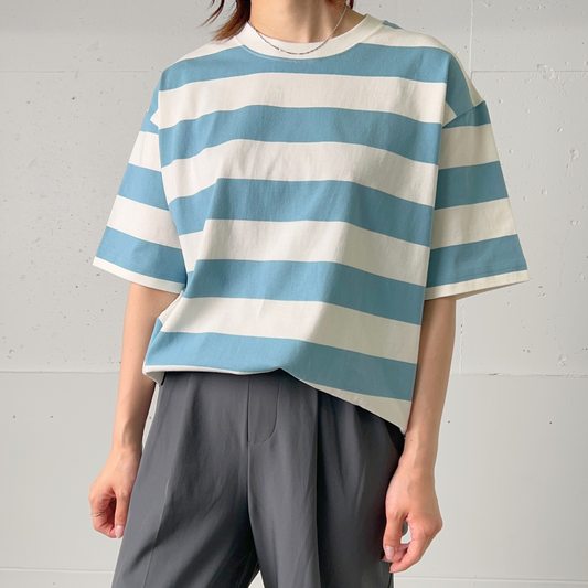 綿100% BIG Tシャツ(ボーダー)