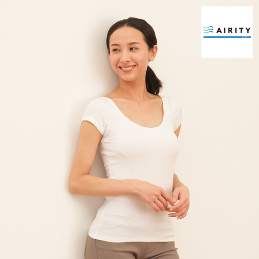 AIRITYナイロンフレンチ袖