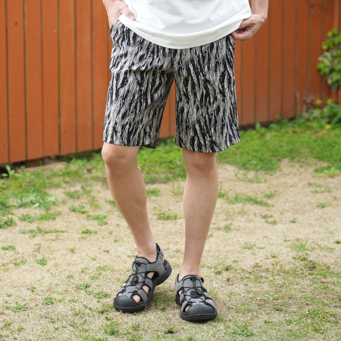 NOBIRUNOストレッチショートパンツ(総柄)