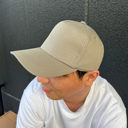 コットンツイルキャップ5パネル