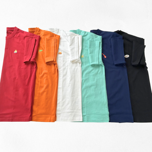 綿100%刺繍Tシャツ(食べ物)