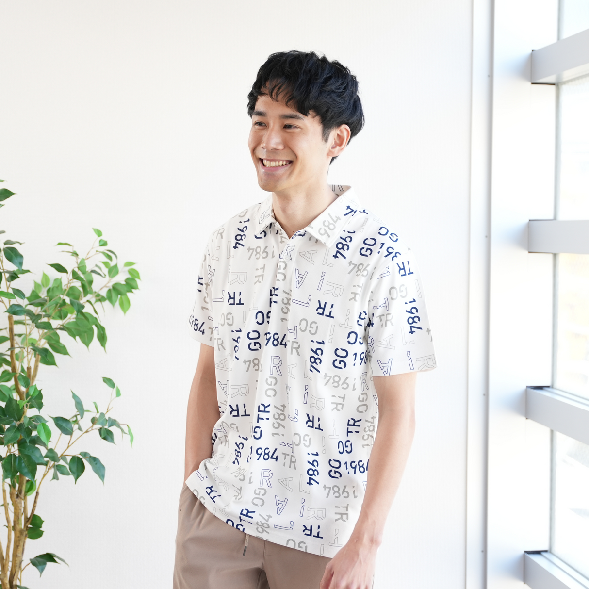 ドライBIGポロシャツ(プリント)