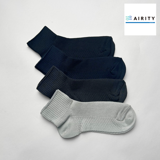 AIRITYソックスハーフスニーカー(鹿の子)