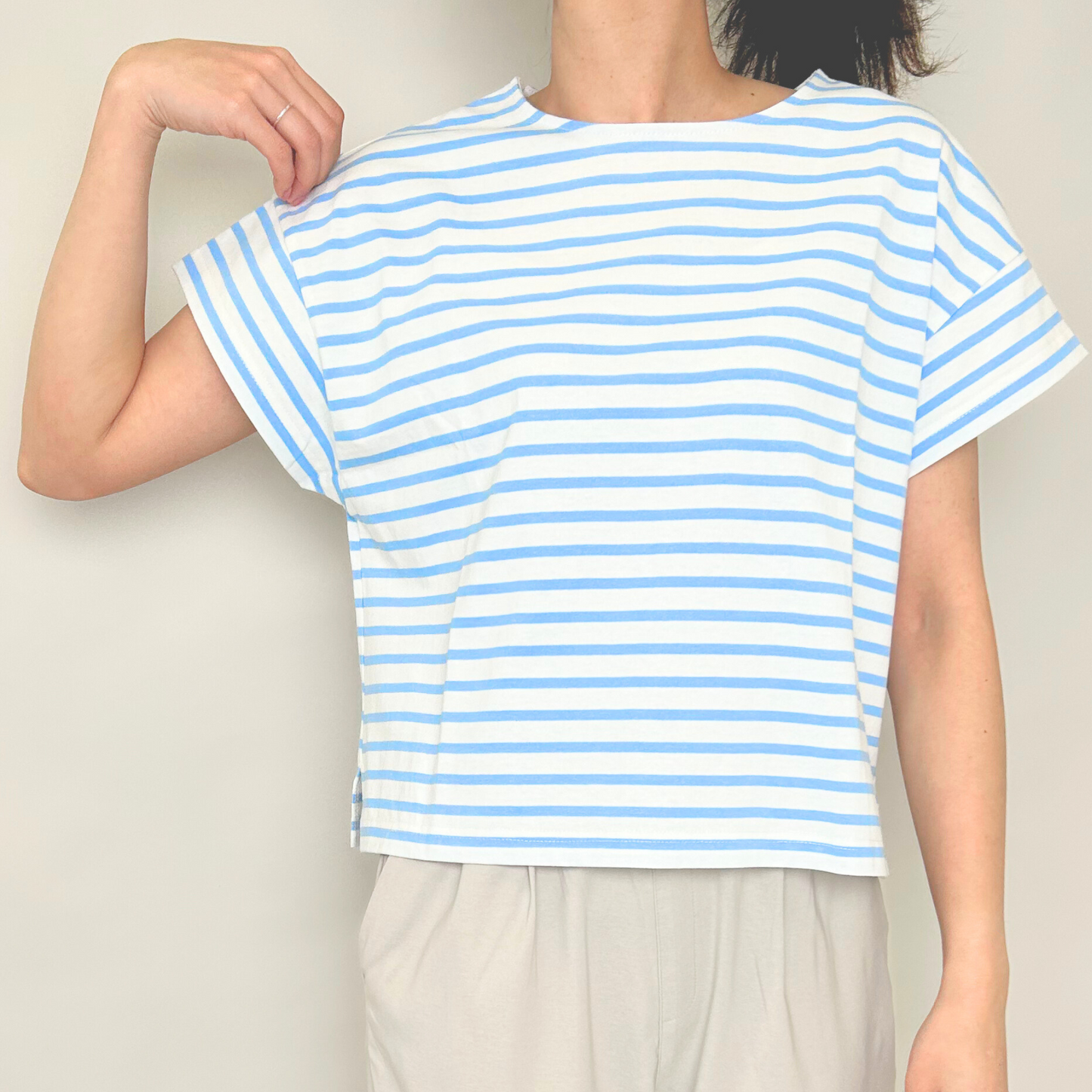 しっかりコットンボーダーTシャツ