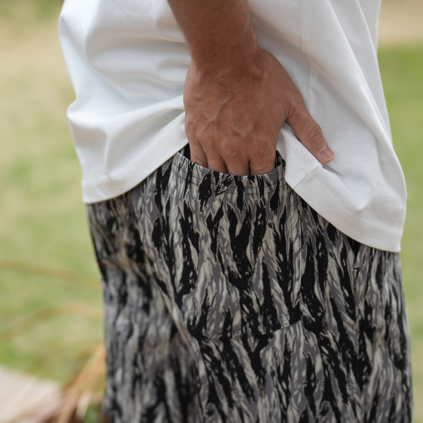 NOBIRUNOストレッチショートパンツ(総柄)