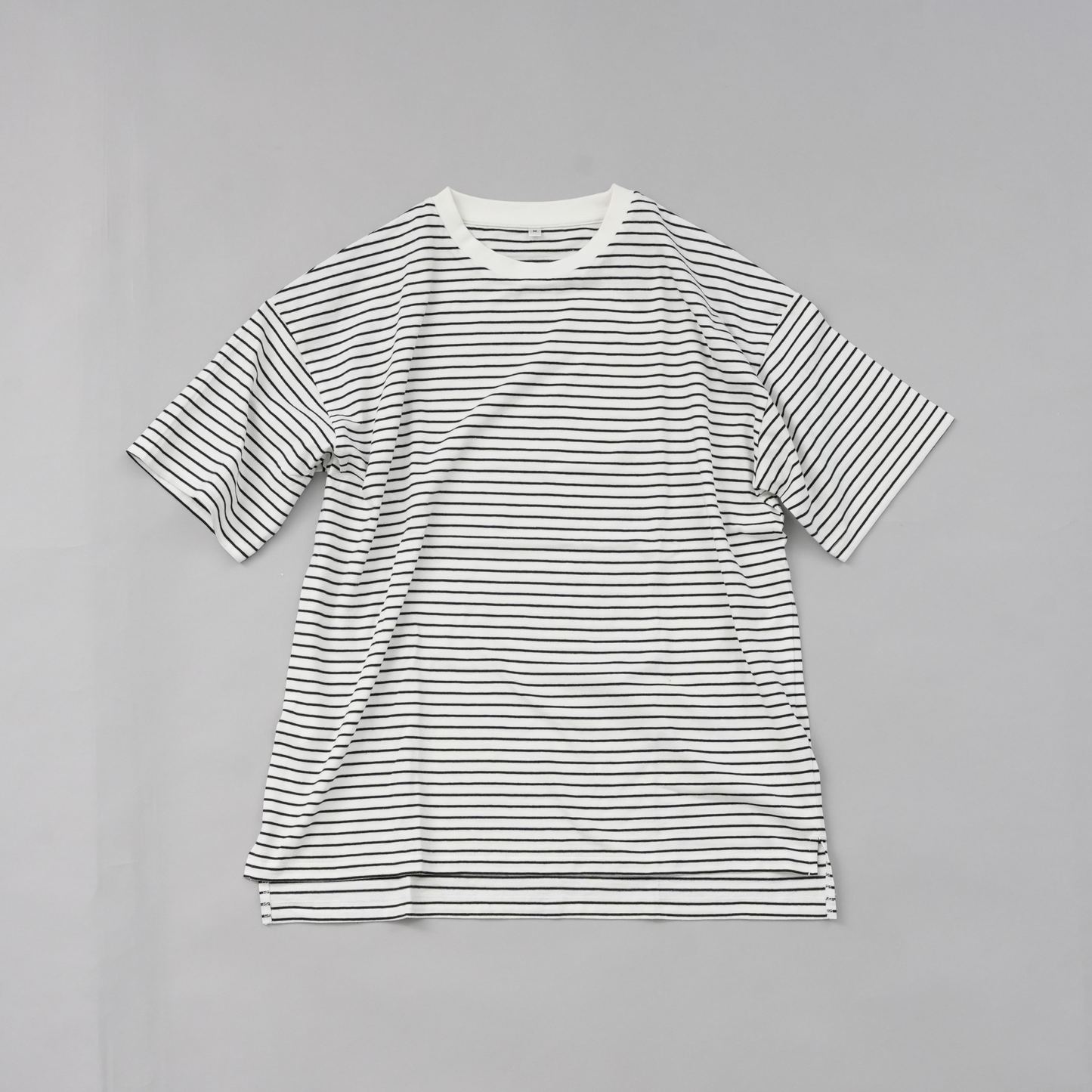 WOMEN 綿100%ワイドスリットTシャツ