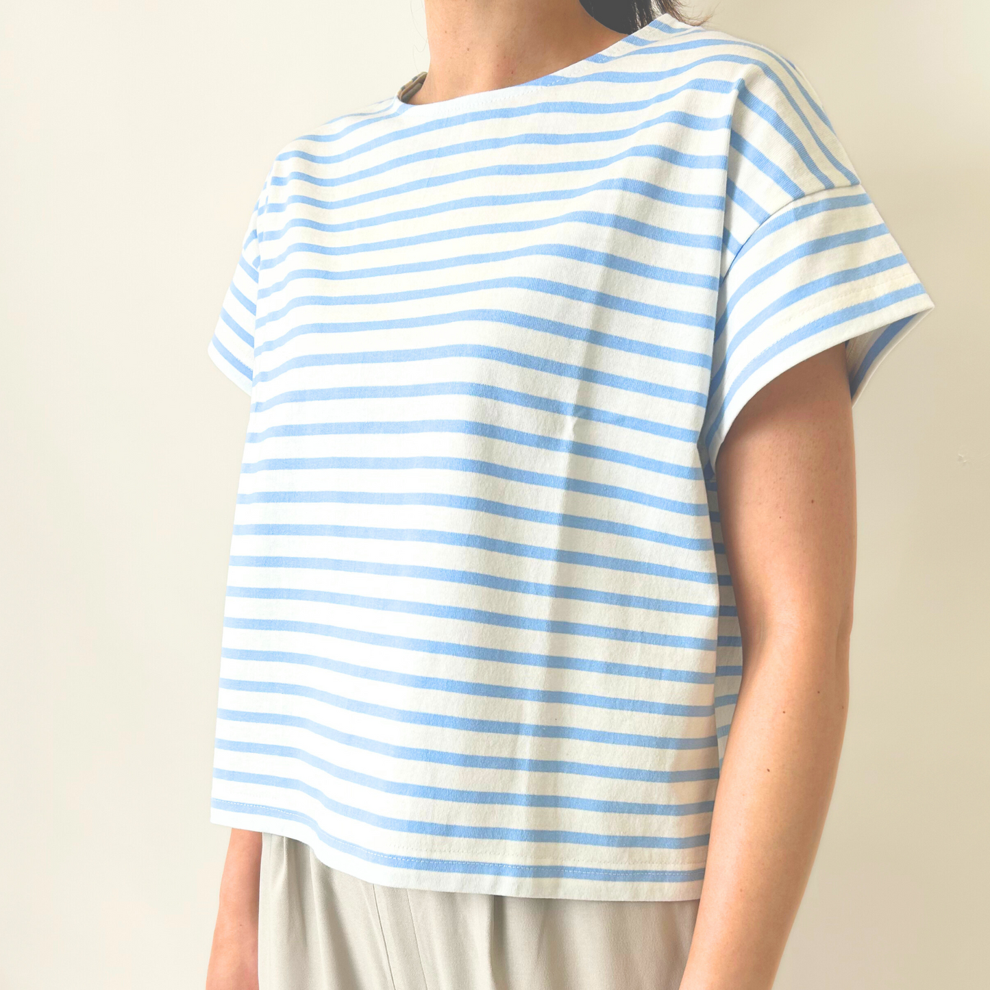 しっかりコットンボーダーTシャツ