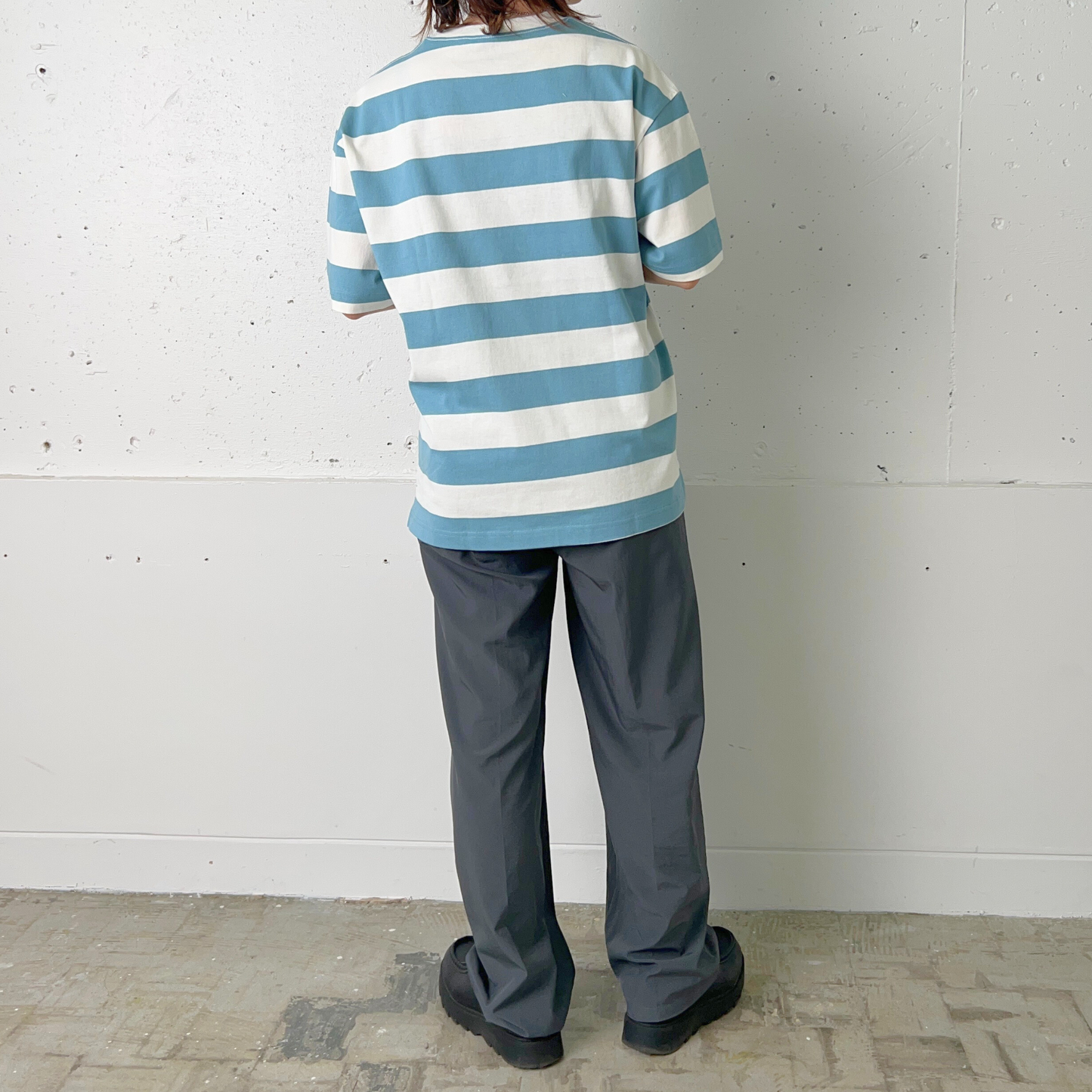 綿100% BIG Tシャツ(ボーダー)