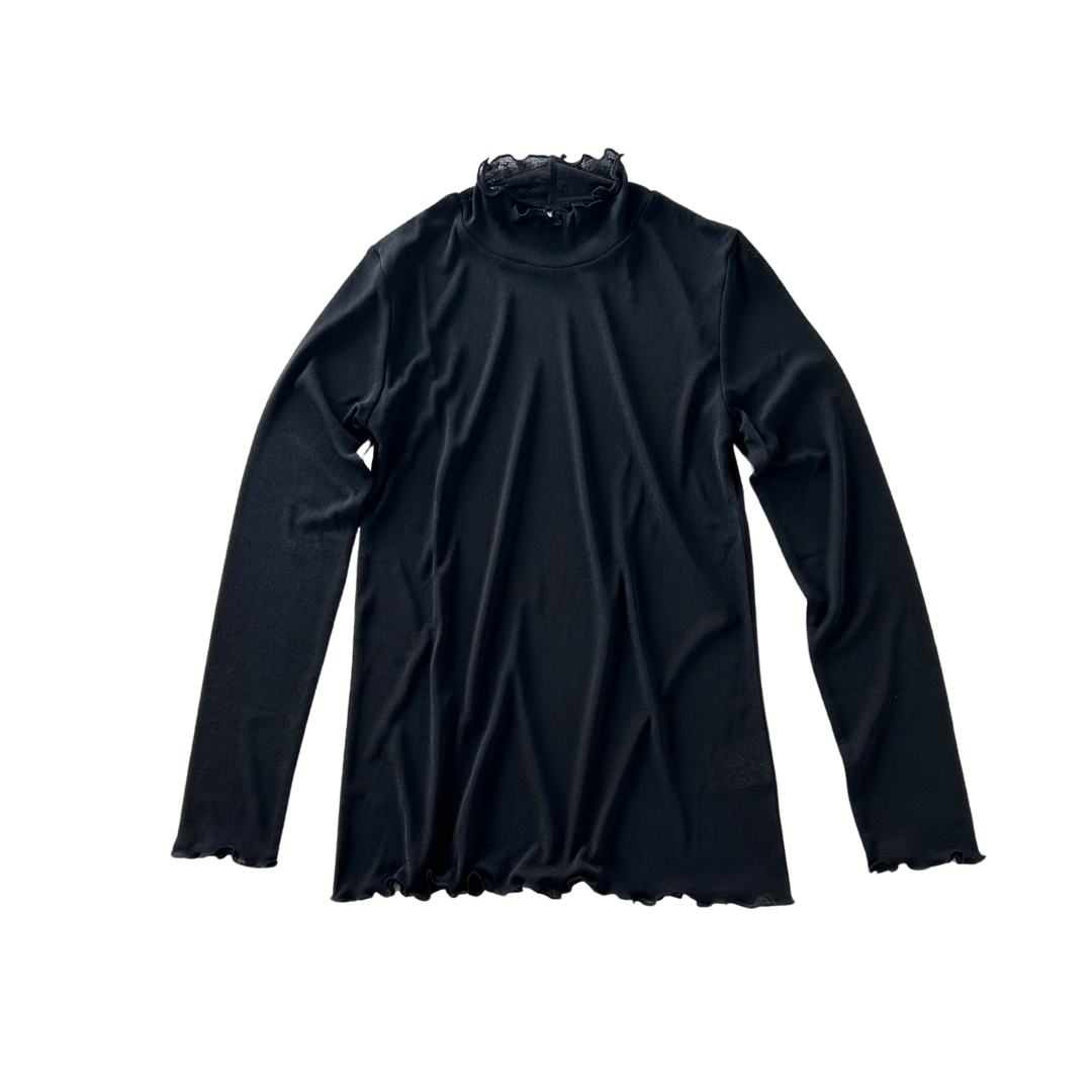 シアーモックネックプルオーバー