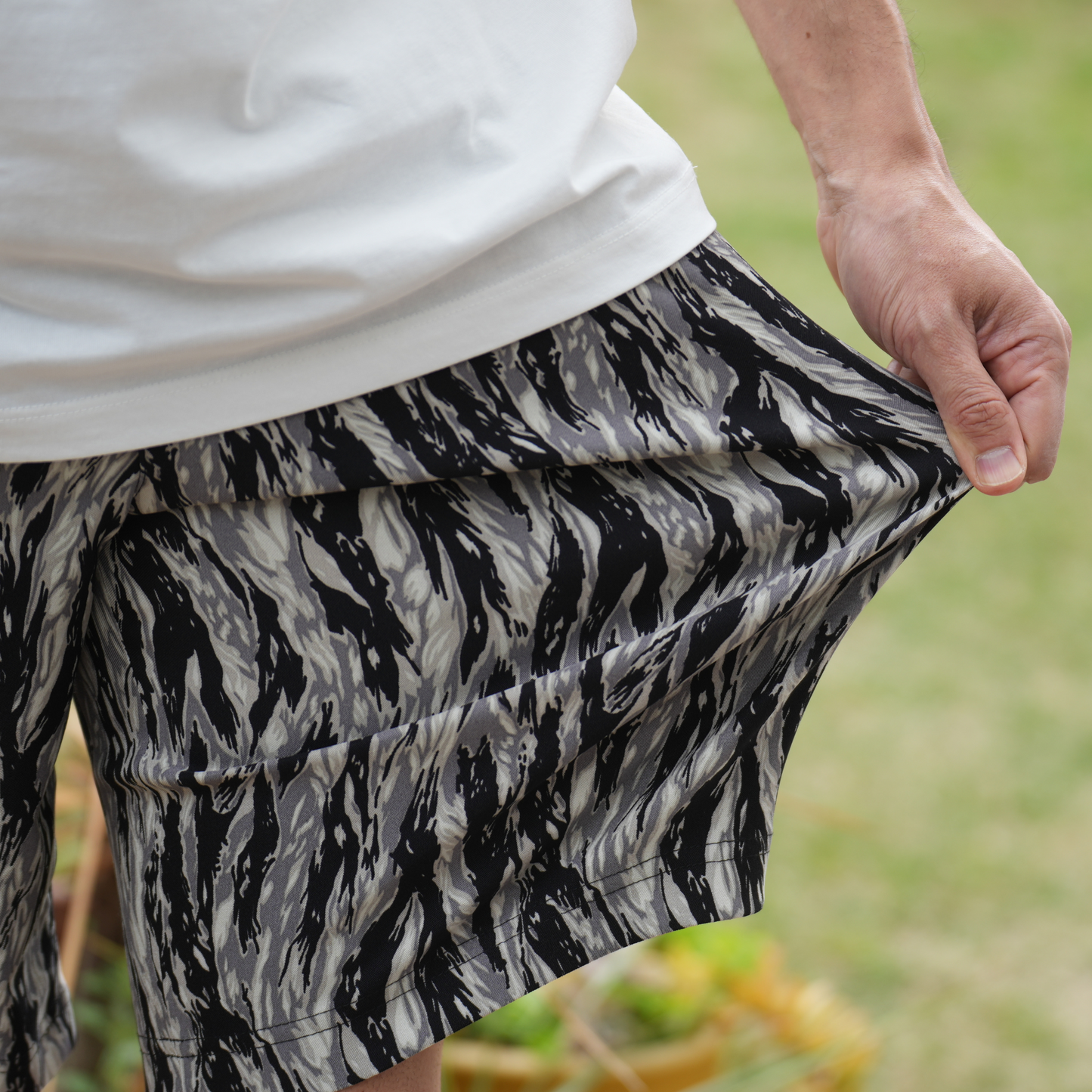 NOBIRUNOストレッチショートパンツ(総柄)