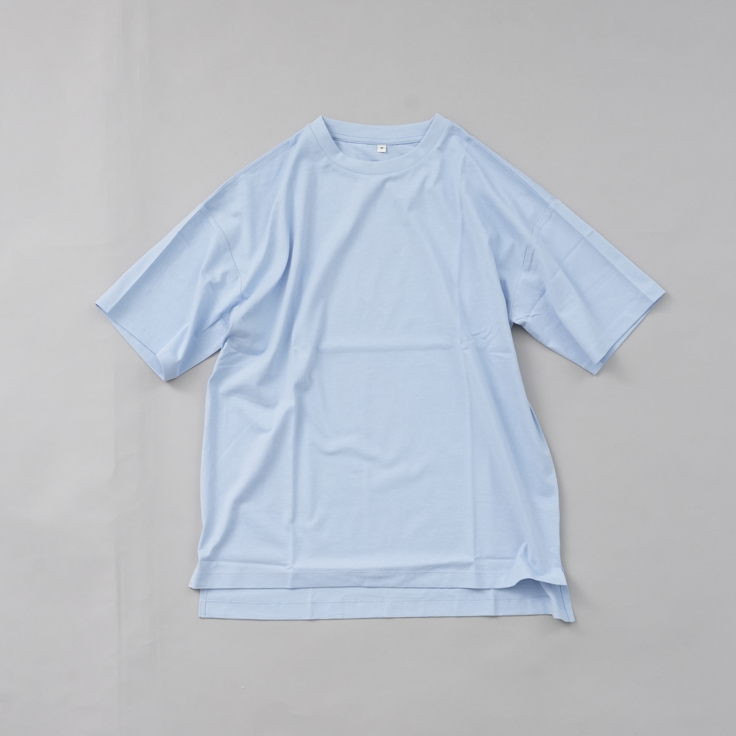 WOMEN 綿100%ワイドスリットTシャツ
