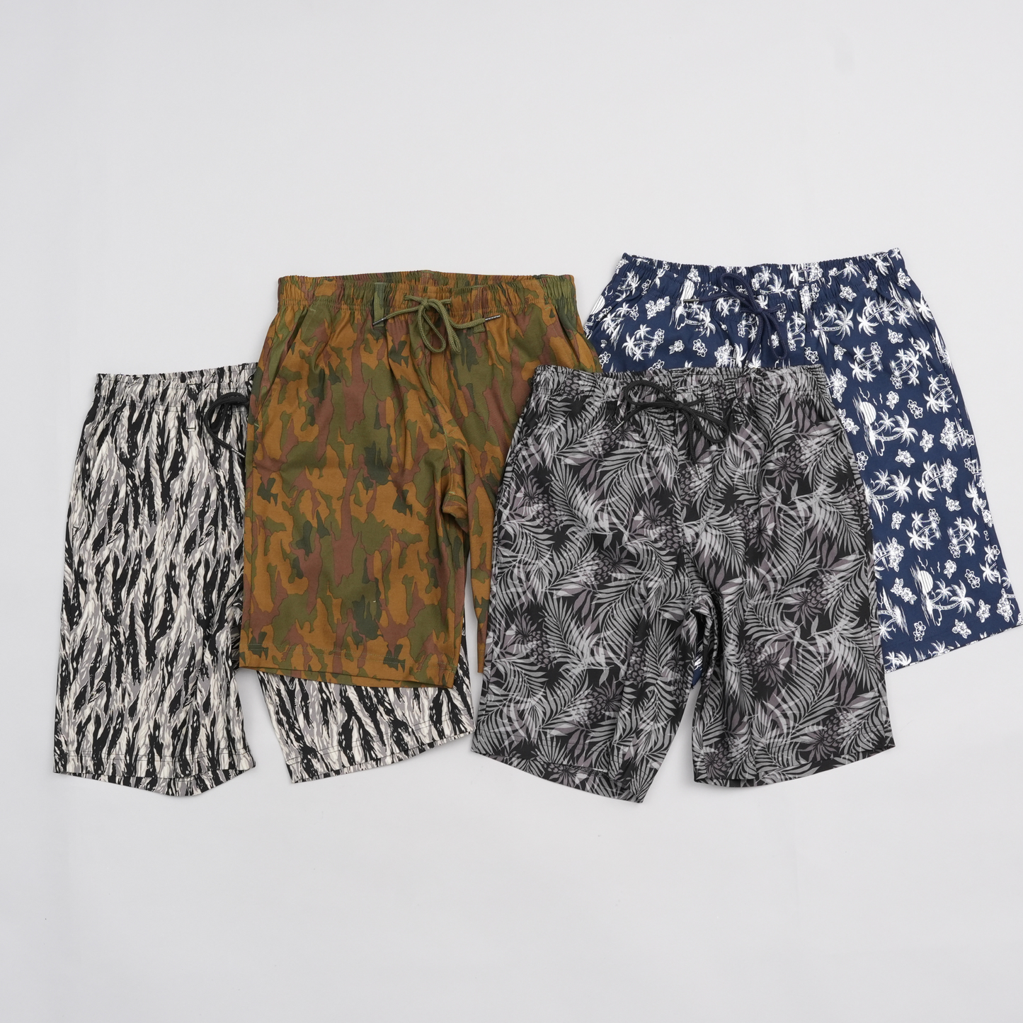 NOBIRUNOストレッチショートパンツ(総柄)