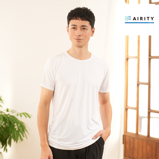 AIRITYメッシュクルーネック半袖