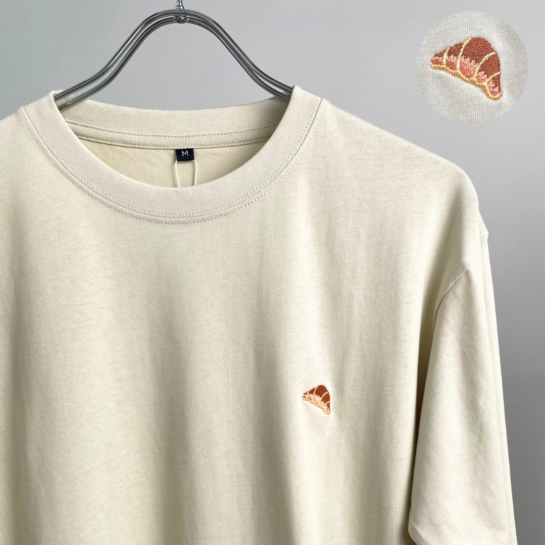 MEN 綿100%長袖刺繍Tシャツ
