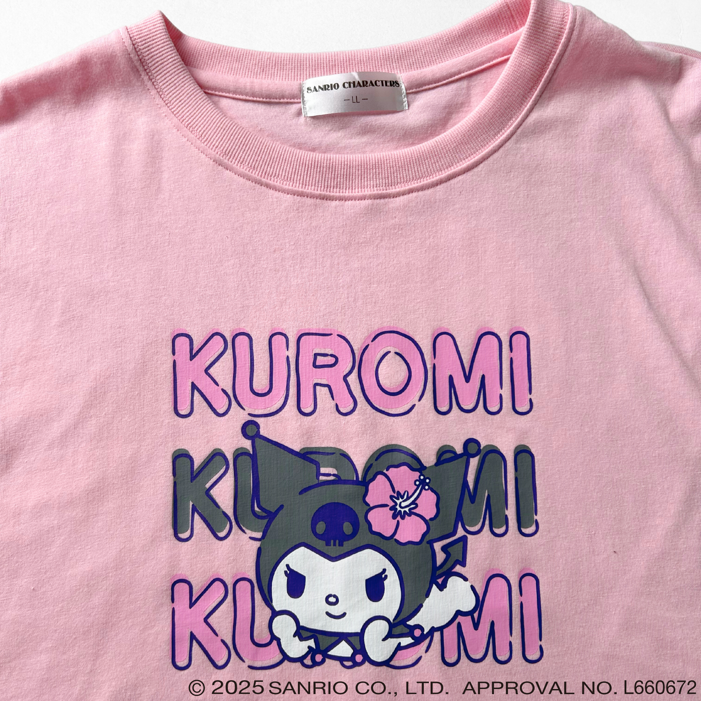 サンリオキャラクターズ前ロゴ半袖Tシャツ