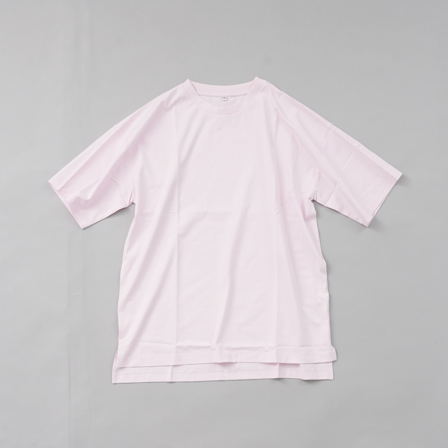 WOMEN 綿100%ワイドスリットTシャツ