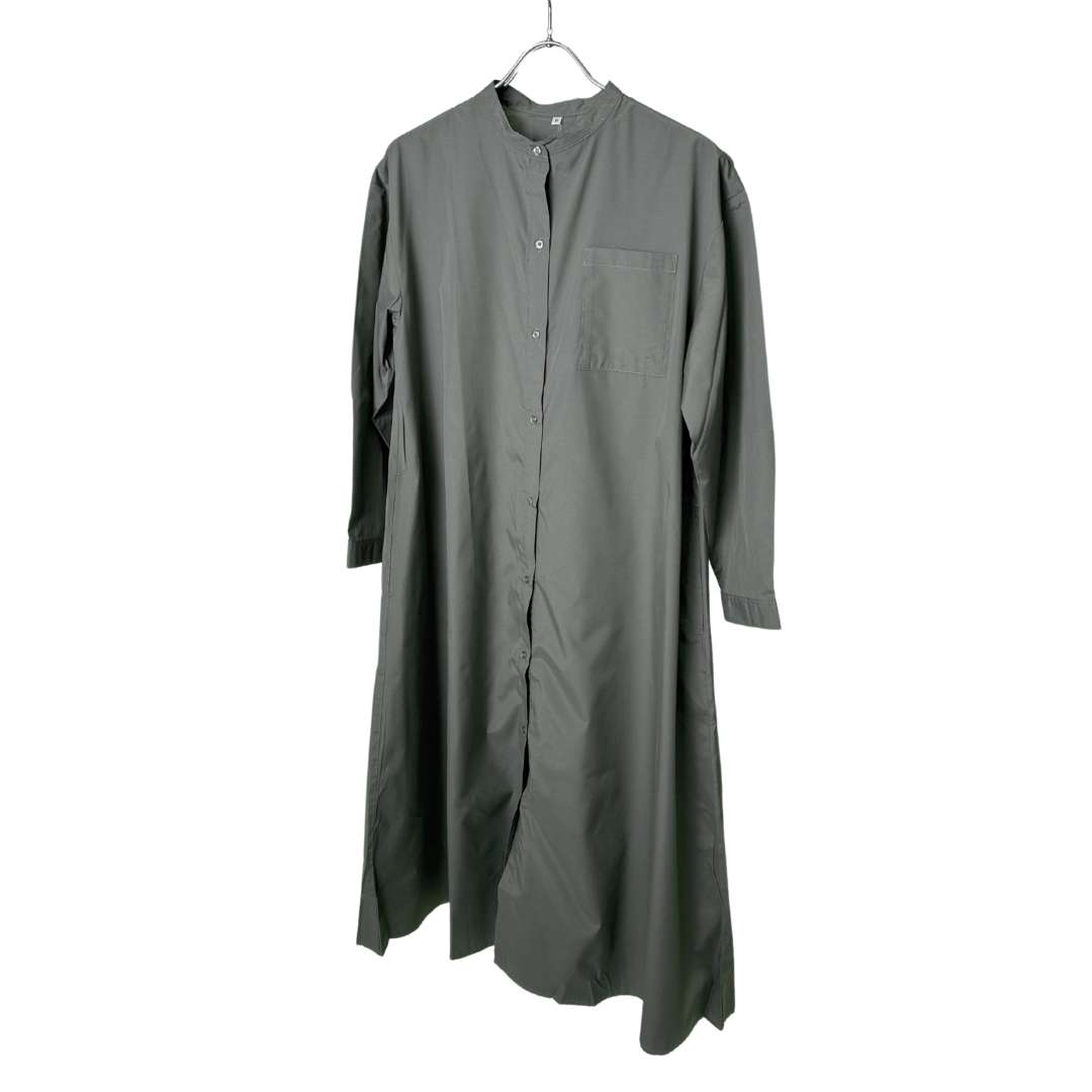 シャツワンピース(前開き)