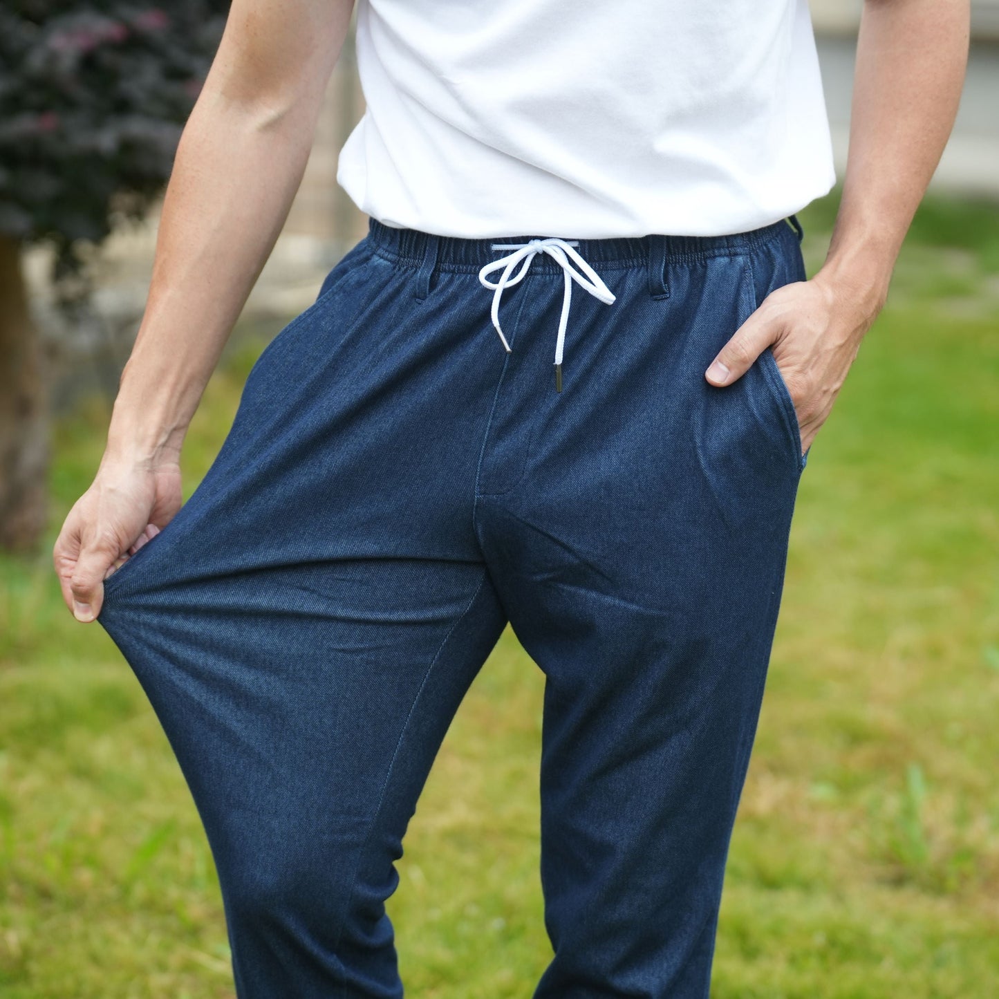 MEN NOBIRUNOストレッチパンツ(デニム)