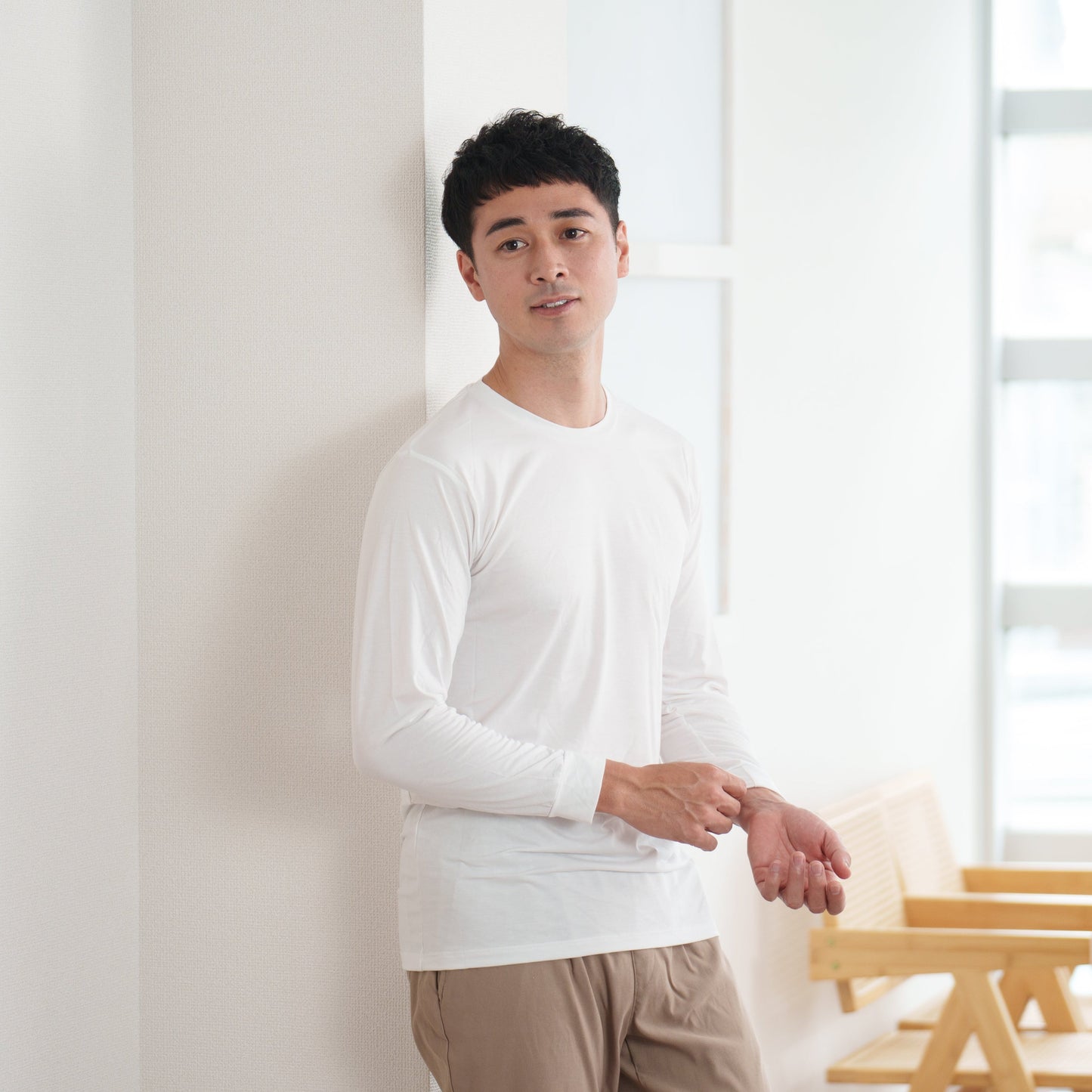 オンフィールクルーネックT/長袖