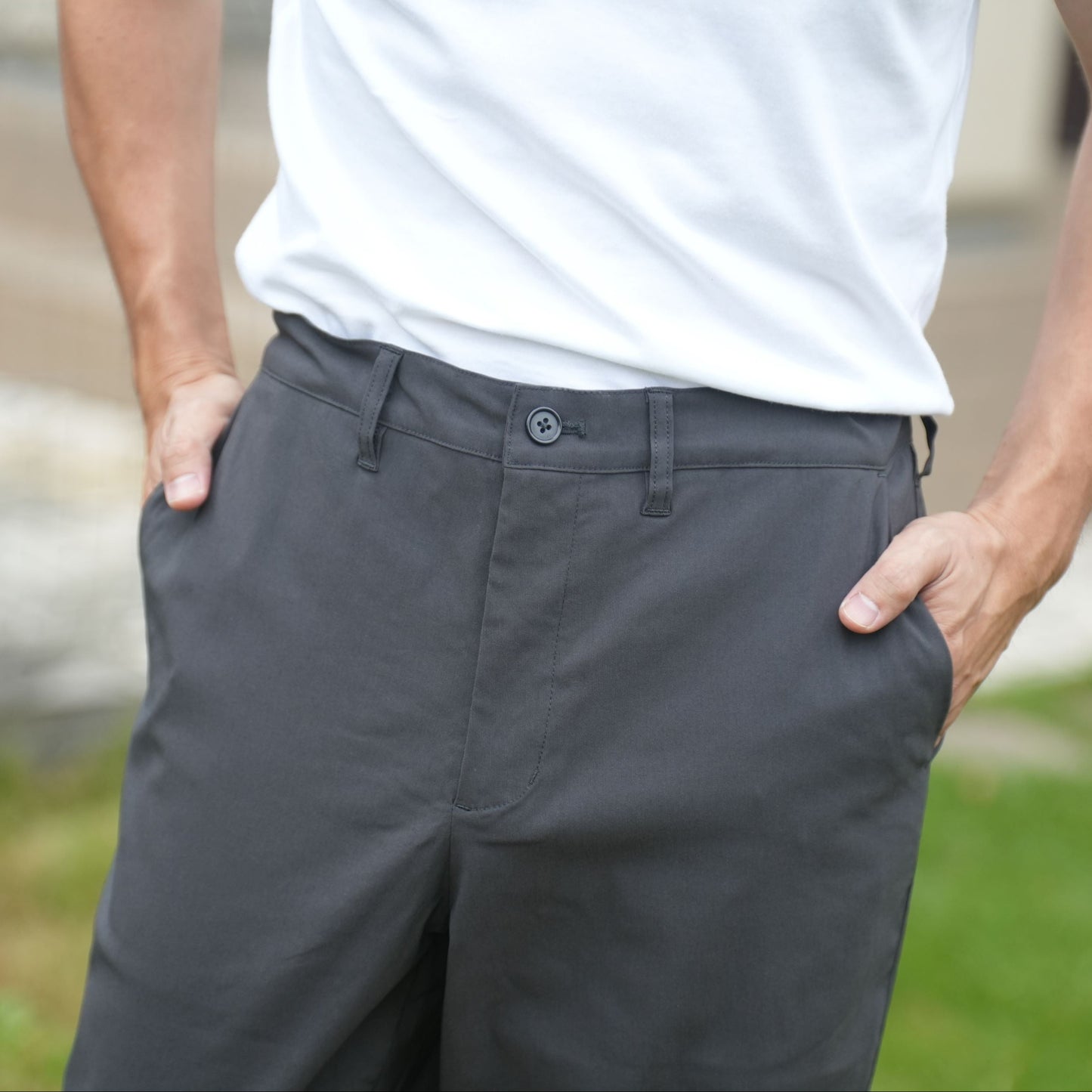 MEN NOBIRUNOストレッチパンツ(前開き)