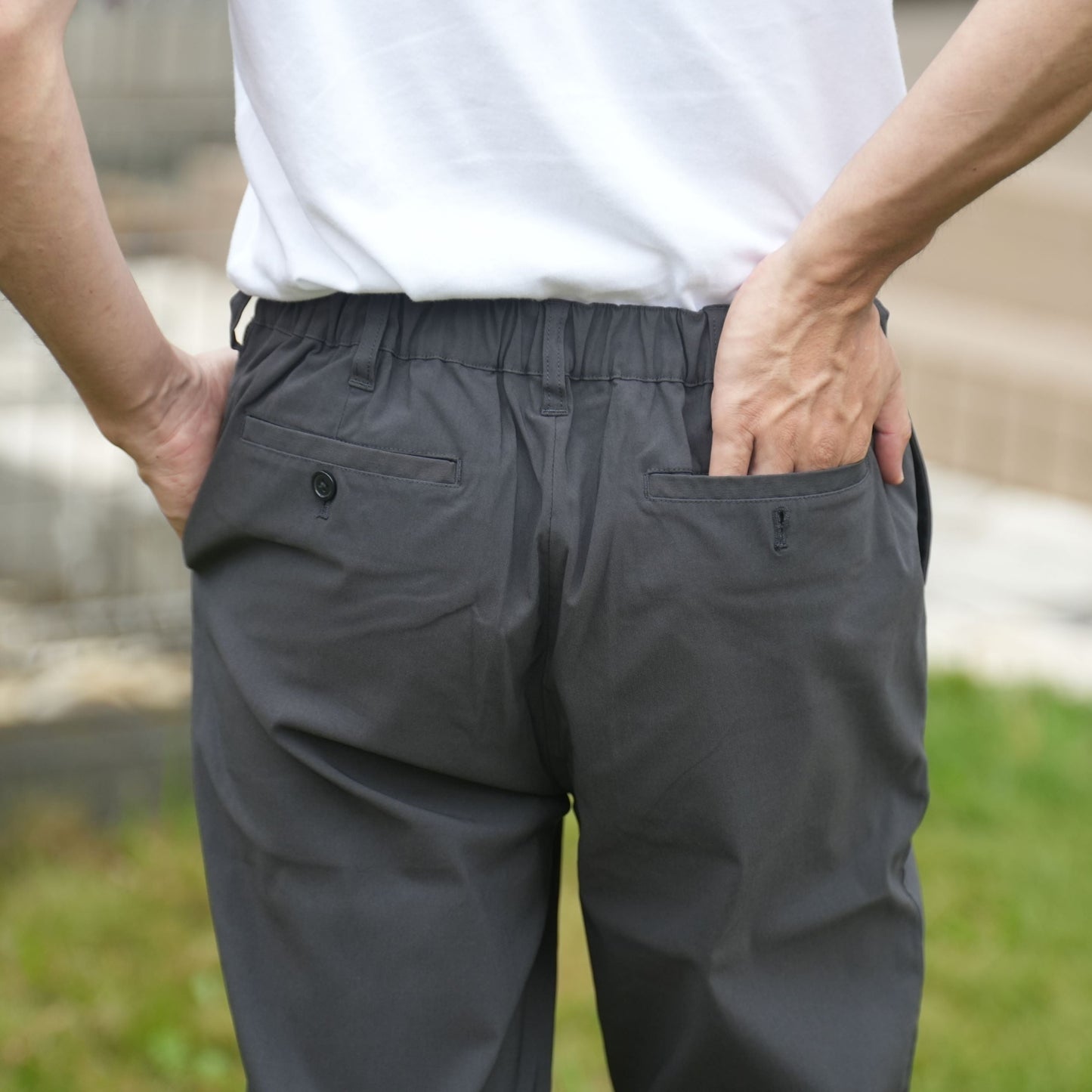 MEN NOBIRUNOストレッチパンツ(前開き)