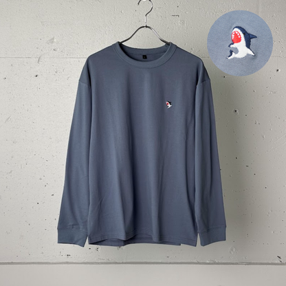 綿100%刺繍Tシャツ(長袖)