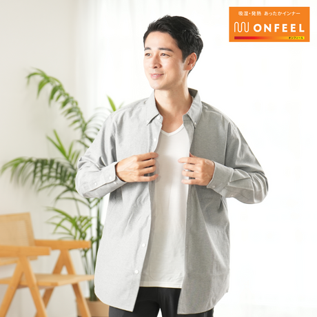 【ONFEEL】ＶネックインナーT/半袖
