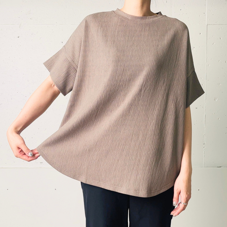 ひんやり冷感楊柳ゆるシルエットＴシャツ