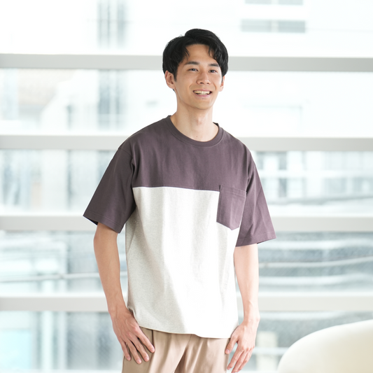 MEN 綿１００％ＢＩＧＴシャツ （切替）