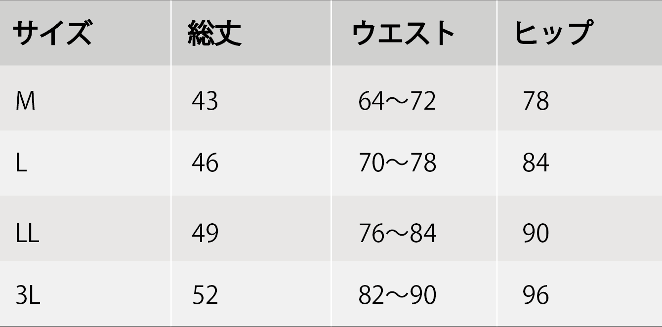 サイズチャート