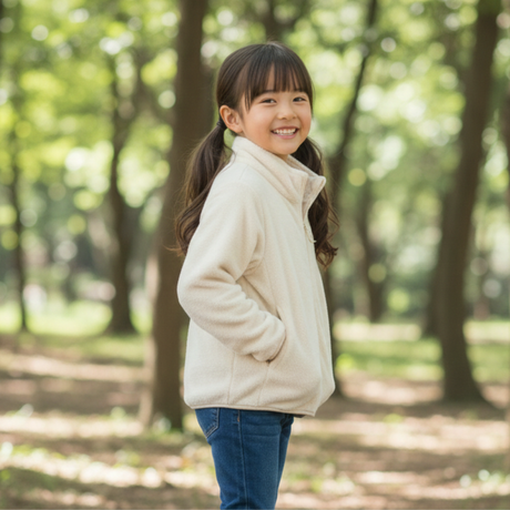 キッズシルキーフリースジャケット