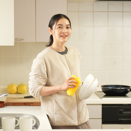 シルキーフリースノーカラージャケット