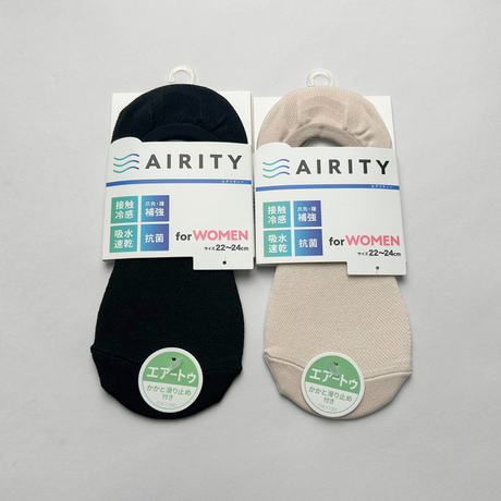 AIRITYソックス深履きカバー（メッシュ）