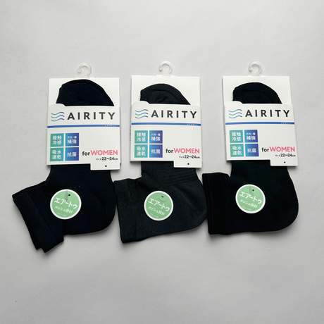 AIRITYソックスハーフ（メッシュ）