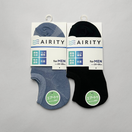 AIRITYソックスベリーショート（メッシュ）