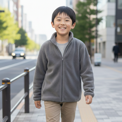 キッズシルキーフリースジャケット