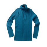 シルキーニットタートルネックセーター