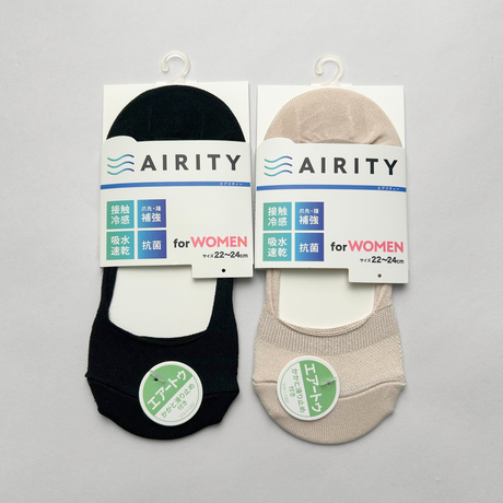 AIRITYソックス浅履きカバー（メッシュ）