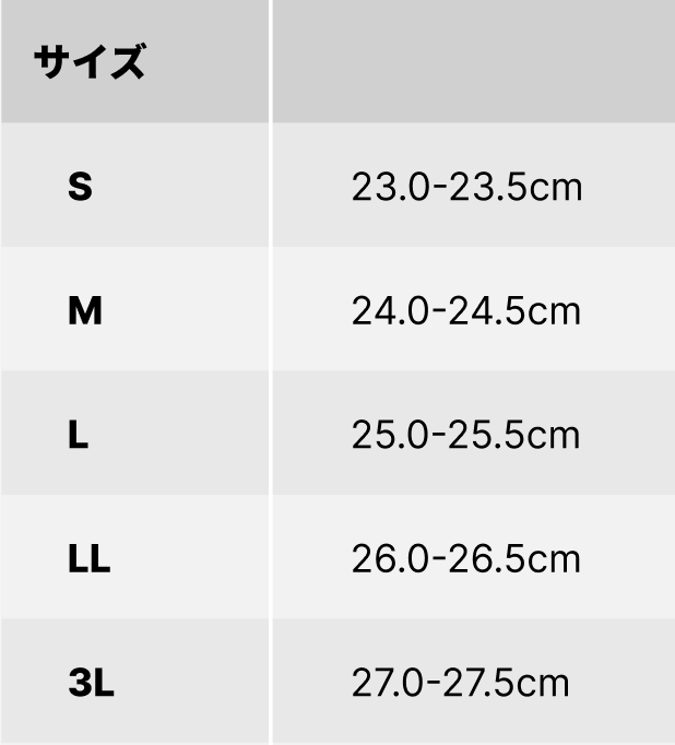 サイズチャート