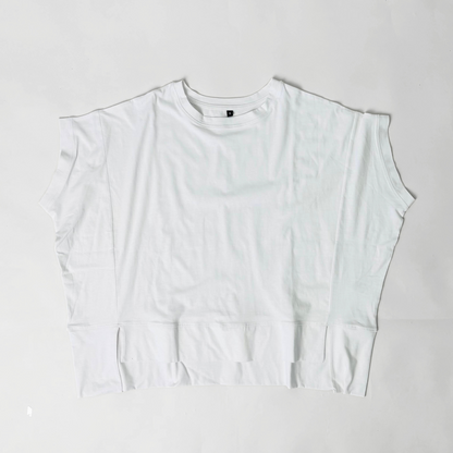 【即購入可】iNVEL コットンTシャツ SLEEP M コットンスラブイレギュラーヘムカットソー M L 【メール便対応
