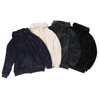 シルキーフリースジップパーカー