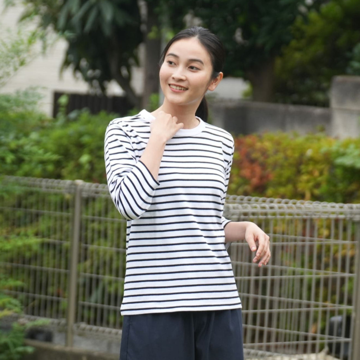 プレミアムファインコットンTシャツ（7分袖）