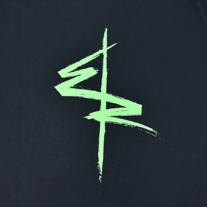 サイバーパンクA柄半袖Tシャツ