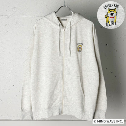 しばんばん刺繍ZIPパーカー