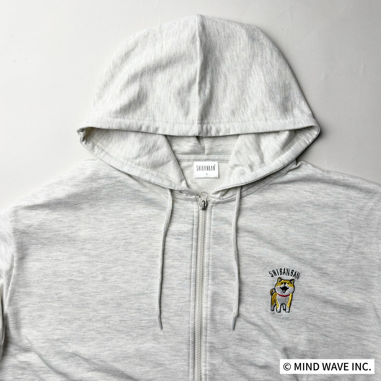 にゃばんばん刺繍ZIPパーカー